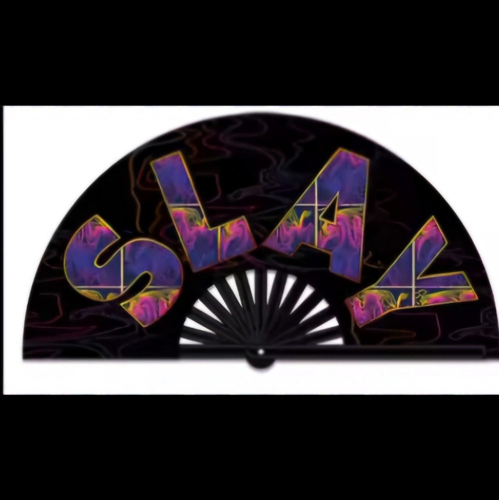Black and Multicolor Fan